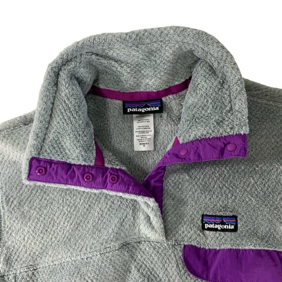 Patagonia Womens Re-Tool Snap T Pullover Jacket M Gray Mock Camping Gorpcore - Picture 5 of 13
